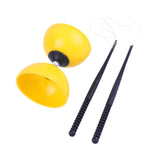 Maxbell Chinese Yoyo Diabolo Set Portable Juggling Toy for Adults Children Beginners Yellow L
