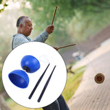 Maxbell Chinese Yoyo Diabolo Set Portable Juggling Toy for Adults Children Beginners Blue L
