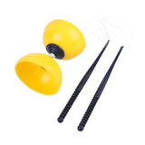 Maxbell Chinese Yoyo Diabolo Set Portable Juggling Toy for Adults Children Beginners Yellow S