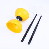 Maxbell Chinese Yoyo Diabolo Set Portable Juggling Toy for Adults Children Beginners Yellow S