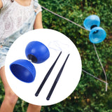 Maxbell Chinese Yoyo Diabolo Set Portable Juggling Toy for Adults Children Beginners Blue S