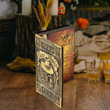 Maxbell Halloween Decoration Spell Book with Sound Lights Gift Table Decorative Book