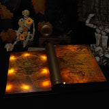 Maxbell Halloween Decoration Spell Book with Sound Lights Gift Table Decorative Book