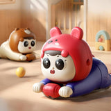 Maxbell Crawling Baby Toy for Girls Boys Pretend Play Interactive Moving Sensory Toy red blue