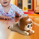 Maxbell Crawling Baby Toy for Girls Boys Pretend Play Interactive Moving Sensory Toy khaki brown