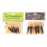 Maxbell 10x Fake Witch Fingers Scary Black Long Witch Nails for Bar Masquerade Props 1.5cmx6cm