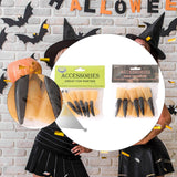 Maxbell 10x Fake Witch Fingers Scary Black Long Witch Nails for Bar Masquerade Props 1.5cmx6cm