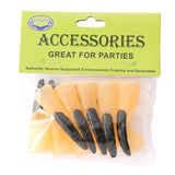 Maxbell 10x Fake Witch Fingers Scary Black Long Witch Nails for Bar Masquerade Props 1.5cmx6cm