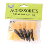 Maxbell 10x Fake Witch Fingers Scary Black Long Witch Nails for Bar Masquerade Props 1.5cmx6cm