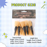 Maxbell 10x Fake Witch Fingers Scary Black Long Witch Nails for Bar Masquerade Props 2cmx9cm