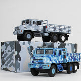 Maxbell 1:64 Scale Diecast Truck Ornament Collection Role Play Armored Truck Vehicle blue