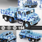 Maxbell 1:64 Scale Diecast Truck Ornament Collection Role Play Armored Truck Vehicle blue