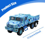 Maxbell 1:64 Scale Diecast Truck Ornament Collection Role Play Armored Truck Vehicle blue