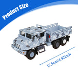 Maxbell 1:64 Scale Diecast Truck Ornament Collection Role Play Armored Truck Vehicle gray blue
