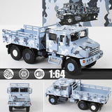 Maxbell 1:64 Scale Diecast Truck Ornament Collection Role Play Armored Truck Vehicle gray blue