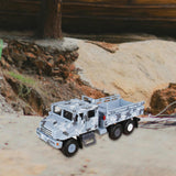 Maxbell 1:64 Scale Diecast Truck Ornament Collection Role Play Armored Truck Vehicle gray blue