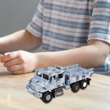 Maxbell 1:64 Scale Diecast Truck Ornament Collection Role Play Armored Truck Vehicle gray blue