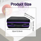 Maxbell yo Balls Storage Case Pouch Double Zippers Outdoor Equipment Storage Handbag Purple