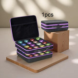 Maxbell yo Balls Storage Case Pouch Double Zippers Outdoor Equipment Storage Handbag Purple