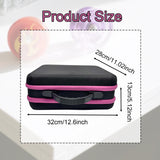 Maxbell yo Balls Storage Case Pouch Double Zippers Outdoor Equipment Storage Handbag Rose Red