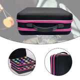 Maxbell yo Balls Storage Case Pouch Double Zippers Outdoor Equipment Storage Handbag Rose Red