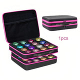 Maxbell yo Balls Storage Case Pouch Double Zippers Outdoor Equipment Storage Handbag Rose Red