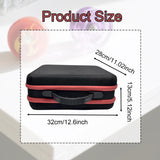 Maxbell yo Balls Storage Case Pouch Double Zippers Outdoor Equipment Storage Handbag Red