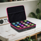 Maxbell Yoyo Storage Case Outdoor Equipment Bag Protector Shockproof Pouch Organizer Rose red