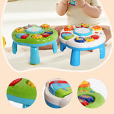 Maxbell Baby Activity Table Portable Preschool Learning for Boys Girls Kids Children white