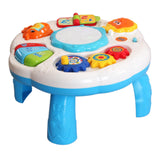Maxbell Baby Activity Table Portable Preschool Learning for Boys Girls Kids Children white
