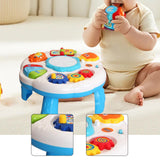 Maxbell Baby Activity Table Portable Preschool Learning for Boys Girls Kids Children white