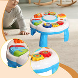 Maxbell Baby Activity Table Portable Preschool Learning for Boys Girls Kids Children white