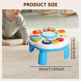 Maxbell Baby Activity Table Portable Preschool Learning for Boys Girls Kids Children white