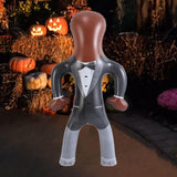 Maxbell Inflatable Body Form Halloween Decorations Blowup Dummy Body Costume Display brown
