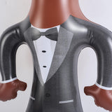 Maxbell Inflatable Body Form Halloween Decorations Blowup Dummy Body Costume Display brown