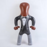 Maxbell Inflatable Body Form Halloween Decorations Blowup Dummy Body Costume Display brown