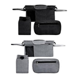 Maxbell Stroller Organizer Shopping Bag Easy Clean Stroller Bag for Home Use Outside Black