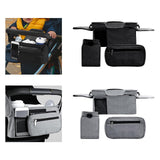 Maxbell Stroller Organizer Shopping Bag Easy Clean Stroller Bag for Home Use Outside Black