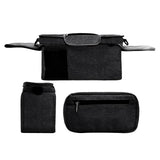 Maxbell Stroller Organizer Shopping Bag Easy Clean Stroller Bag for Home Use Outside Black