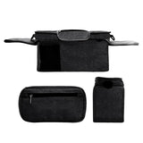 Maxbell Stroller Organizer Shopping Bag Easy Clean Stroller Bag for Home Use Outside Black