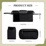 Maxbell Stroller Organizer Shopping Bag Easy Clean Stroller Bag for Home Use Outside Black