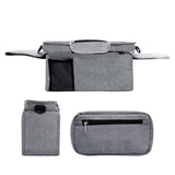 Maxbell Stroller Organizer Shopping Bag Easy Clean Stroller Bag for Home Use Outside Gray