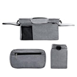 Maxbell Stroller Organizer Shopping Bag Easy Clean Stroller Bag for Home Use Outside Gray