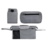 Maxbell Stroller Organizer Shopping Bag Easy Clean Stroller Bag for Home Use Outside Gray