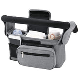 Maxbell Stroller Organizer Shopping Bag Easy Clean Stroller Bag for Home Use Outside Gray