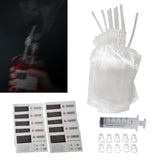 Maxbell 10Pcs Halloween Drinks Bags Party Drinking Pouches for Party with 60ml syringe