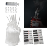 Maxbell 10Pcs Halloween Drinks Bags Party Drinking Pouches for Party with 60ml syringe
