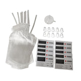 Maxbell 10Pcs Halloween Drinks Bags Party Drinking Pouches for Party without 60ml syringe