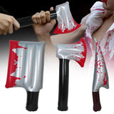 Maxbell Inflatable Halloween Knife Prop Scary Horror Prank Prop for Cosplay Supplies Square