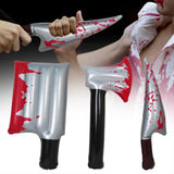 Maxbell Inflatable Halloween Knife Prop Scary Horror Prank Prop for Cosplay Supplies Square